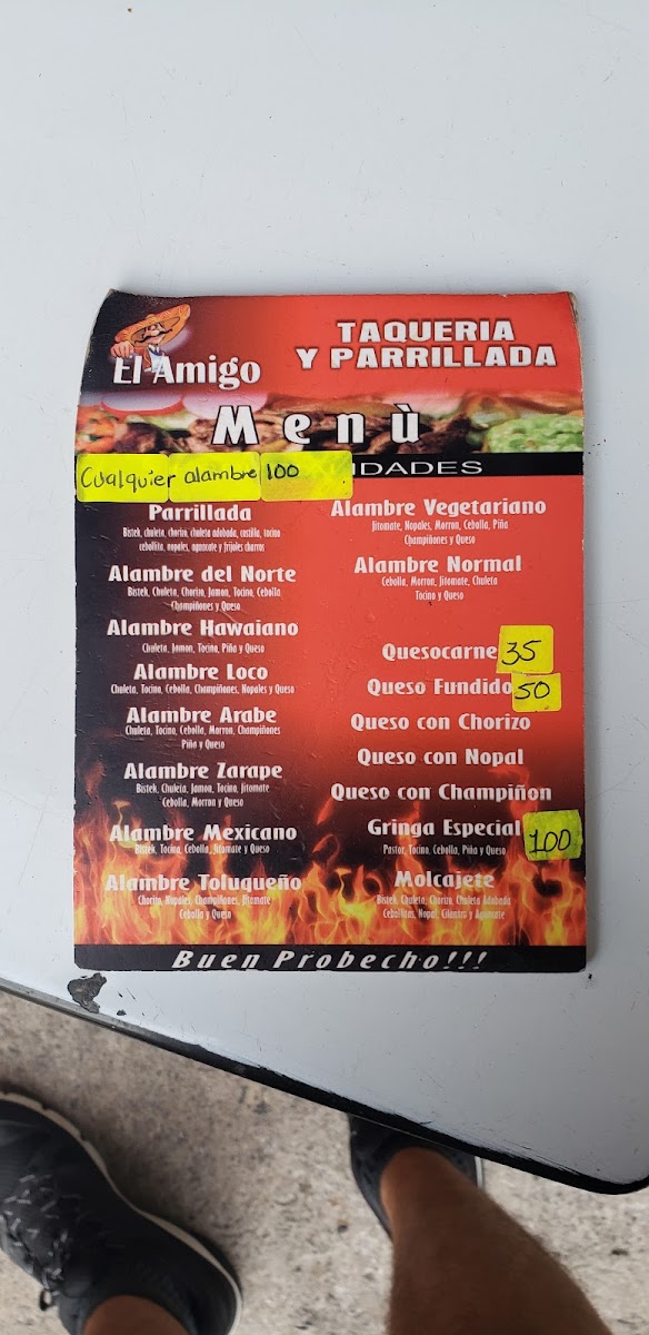 Taquería El Amigo Menu - Image 5