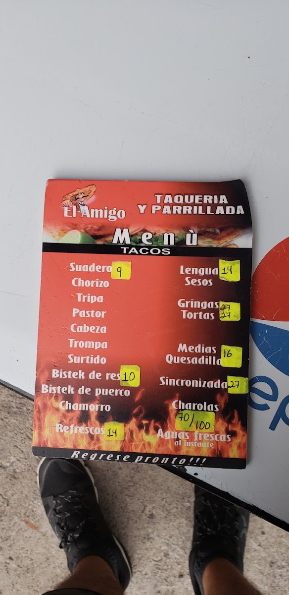 Taquería El Amigo Menu - Image 6